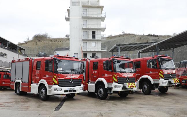 Vehículos del Servicio de Bomberos de Navarra. Foto: Gobierno de Navarra