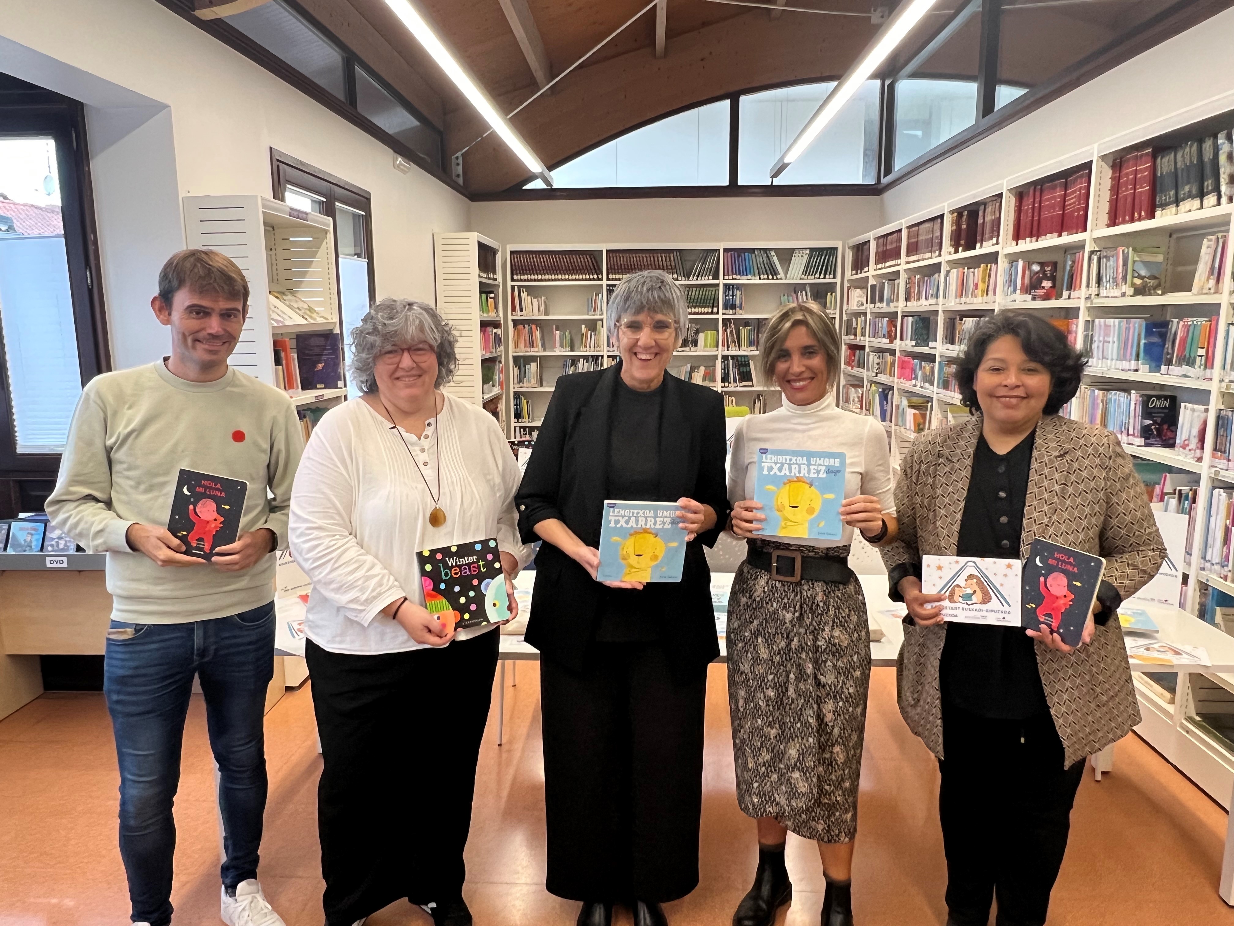 Presentación, esta mañana, de la tercera edición de Bookstart Euskadi-Gipuzkoa