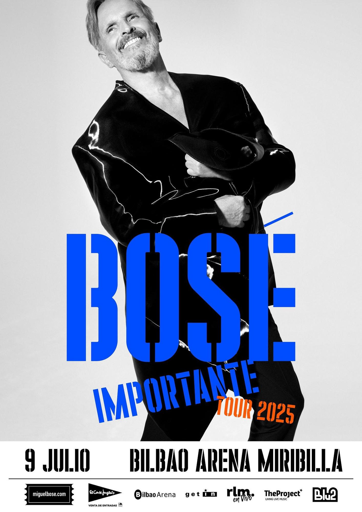 Cartel de la Gira de Miguel Bosé 2025