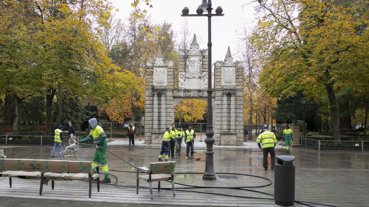 La detención se produjo en la zona de El Bosquecillo / Ayuntamiento de Pamplona