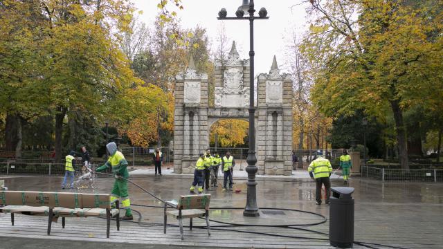 La detención se produjo en la zona de El Bosquecillo / Ayuntamiento de Pamplona