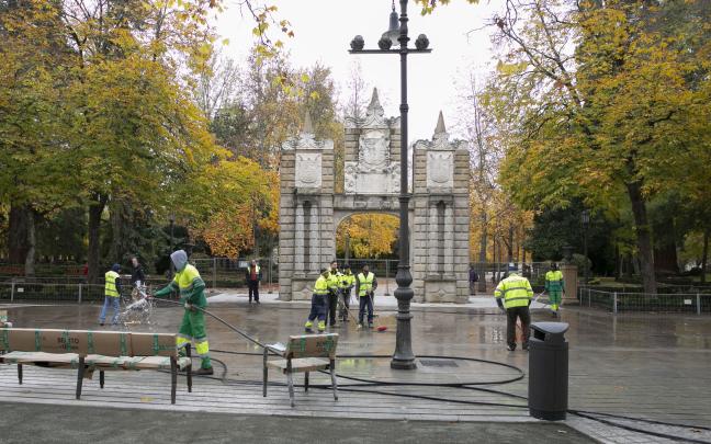 La detención se produjo en la zona de El Bosquecillo / Ayuntamiento de Pamplona