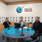 Roberto Corral y Luis Escalona en los estudios de ONDA VASCA