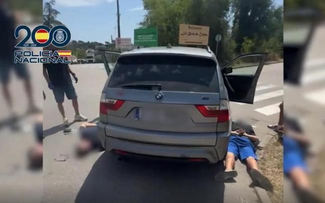 Imagen del momento de la detención.