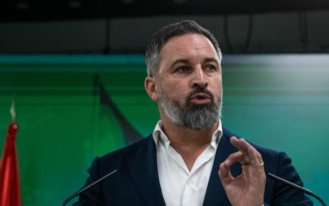 El líder de Vox, Santiago Abascal. El líder de Vox, Santiago Abascal.