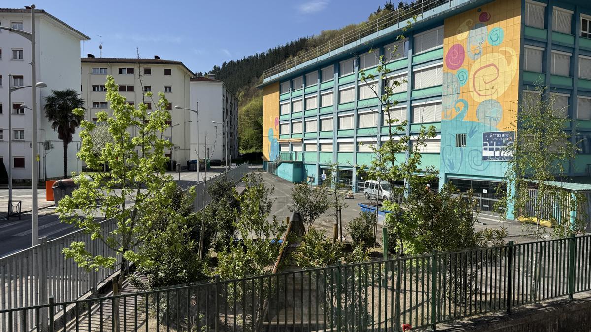 El edificio escolar de Bedoñabe, en San Andrés.