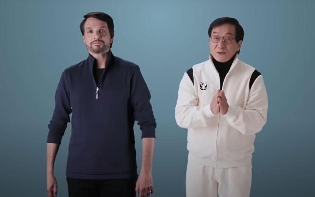 Ralph Macchio y Jackie Chan.