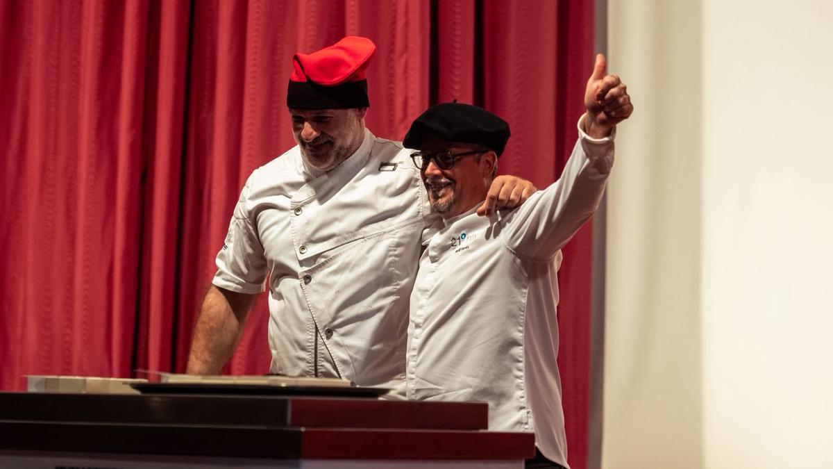 Iñigo Sarobe (Gozoa) junto a Jordi Farrés (21 Brix).
