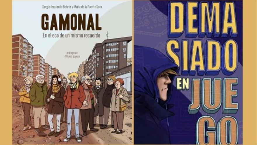 Las portadas de ambos cómics.