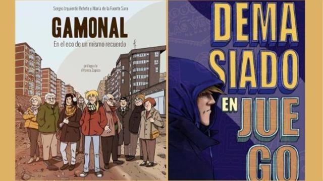 Las portadas de ambos cómics.