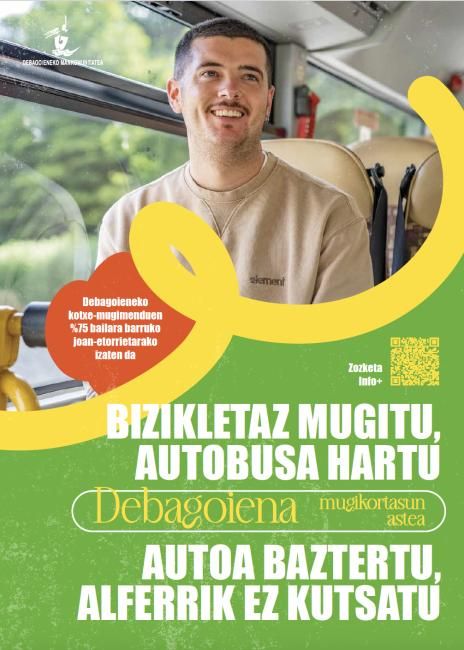 Cartel que anuncia la Semana de la Movilidad de Debagoiena.