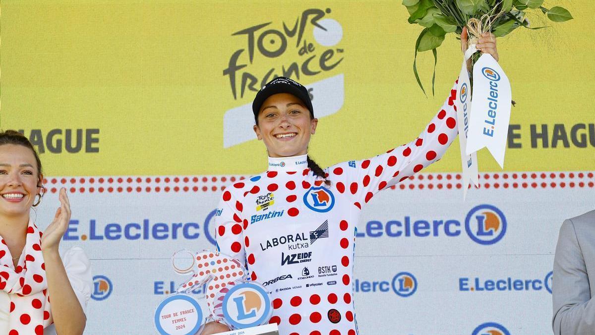 Tonetti, con el maillot de la montaña.