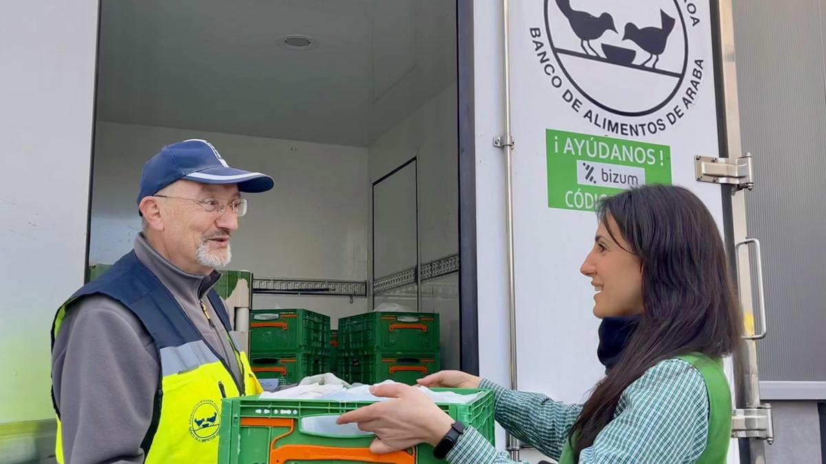 Recogida de alimentos para el banco de Alimentos de Araba.