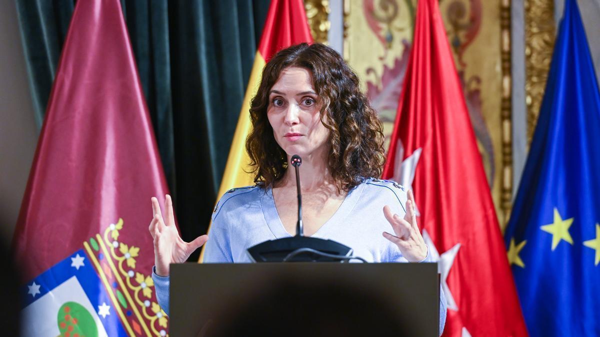 Isabel Díaz Ayuso, presidenta de la Comunidad de Madrid.