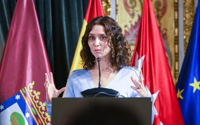 Isabel Díaz Ayuso, presidenta de la Comunidad de Madrid.
