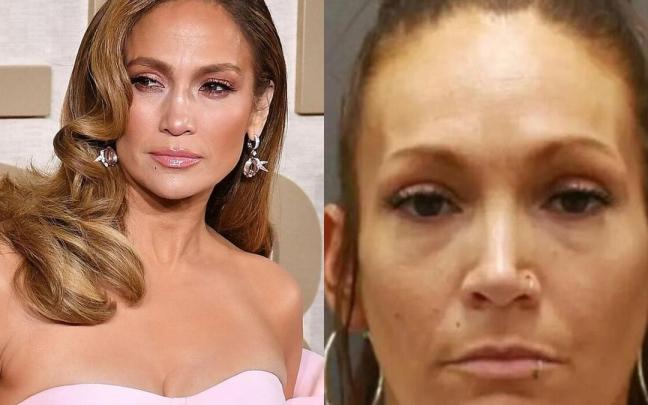 A la izquierda, Jennifer López, a la derecha, Cyrena Anne Quast