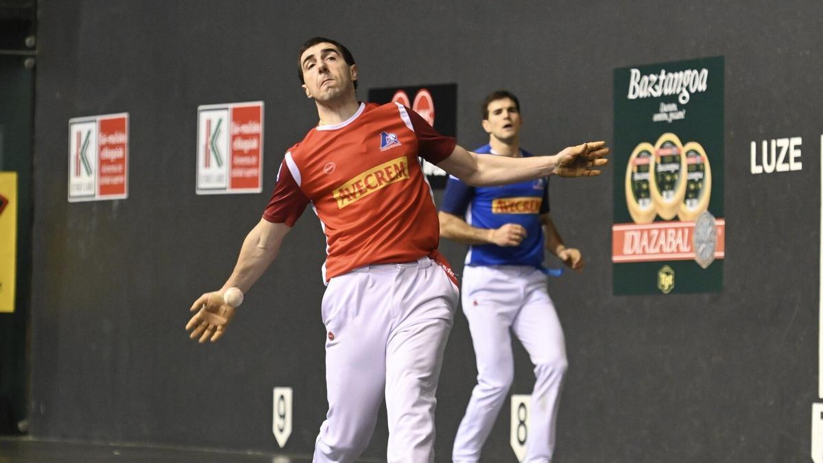 Aitor Aranguren, en la segunda jornada del Campeonato de Parejas.