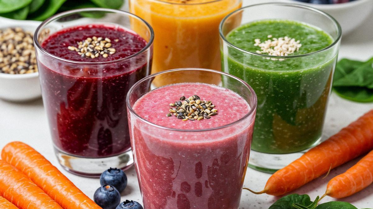 Los batidos son una opción interesante para aumentar el consumo de frutas y verduras.