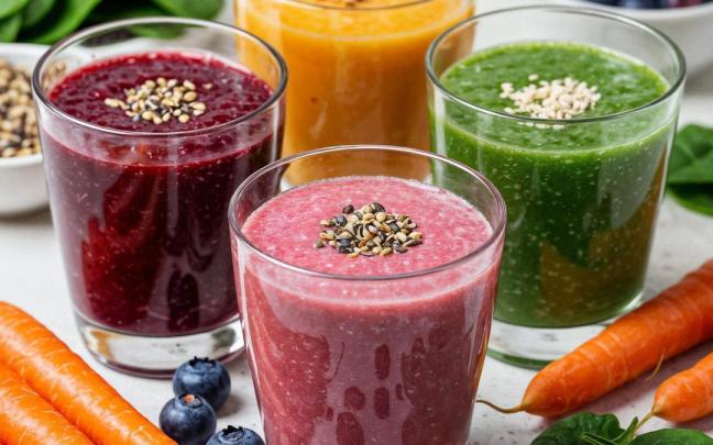 Los batidos son una opción interesante para aumentar el consumo de frutas y verduras.