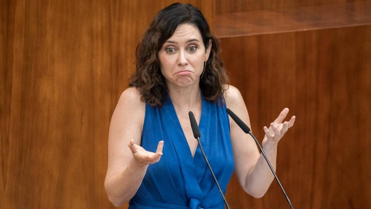 La presidenta de la Comunidad de Madrid, Isabel Díaz Ayuso