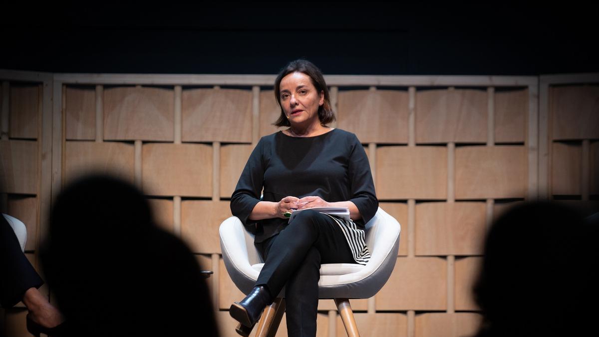 La hasta ahora directora de 'El País', Pepa Bueno, en un encuentro organizado por el diario en 2021.