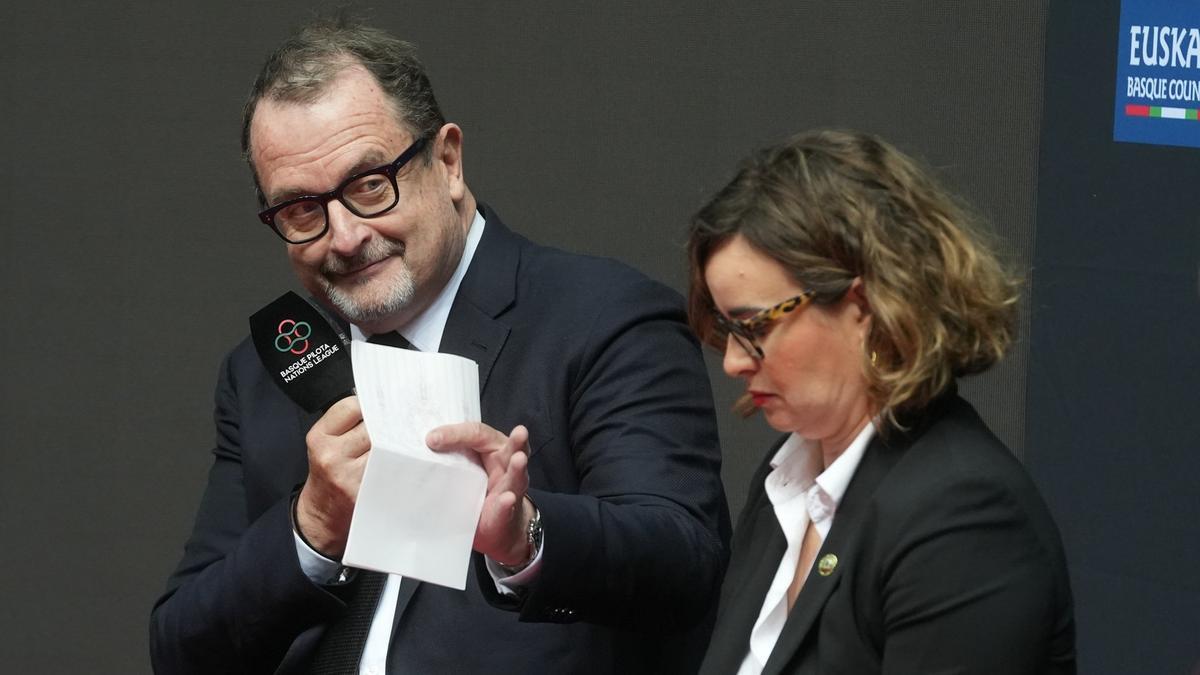 Xavier Cazaubon, presidente de la Federación Internacional de Pelota Vasca.