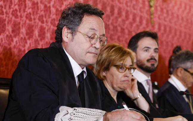 El fiscal general del Estado, Álvaro García Ortiz, en el Tribunal Supremo durante el juicio en su contra por un presunto delito de revelación de secretos.