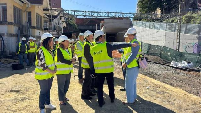 Este lunes tenía lugar la visita a la obras