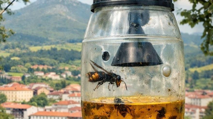 Trampa para avispa asiática