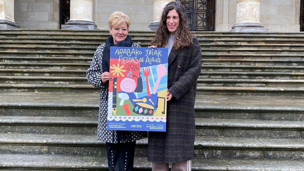 Aiala Lucero Ibisatek irabazi du 2026ko Arabako Jaiak iragartzeko kartel lehiaketa.