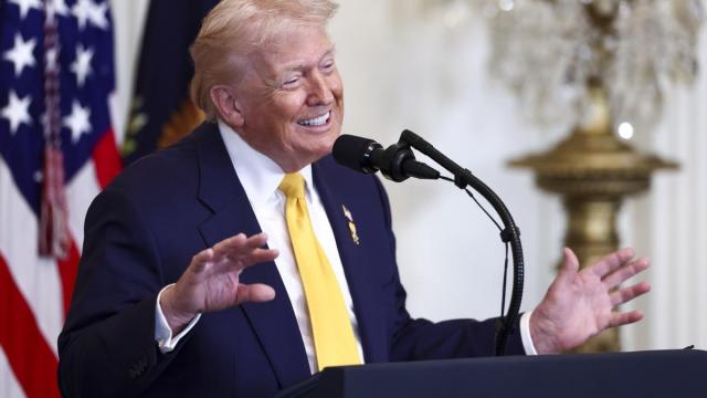 El presidente de Estados Unidos, Donald Trump, durante un acto oficial