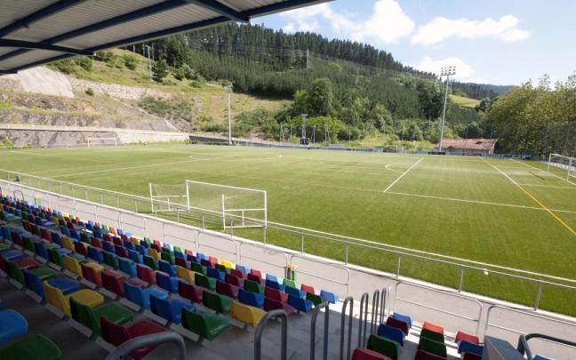 El campo de fútbol de Mojategi.