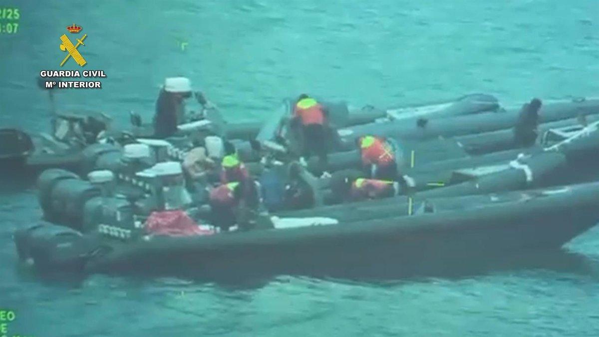 Imagen cedida de la Guardia Civil en la actuación bajo el marco de la operación 'Alinda'