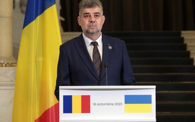 El primer ministro rumano, Marcel Ciolacu.