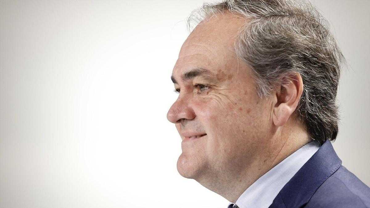 Jokin Aperribay, este lunes en el Ayuntamiento de Donostia. / JAVIER COLMENERO