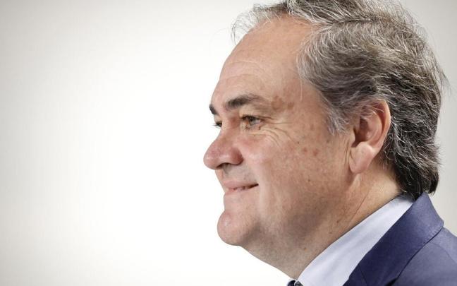 Jokin Aperribay, este lunes en el Ayuntamiento de Donostia. / JAVIER COLMENERO