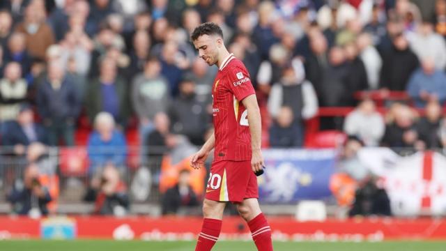 Diogo Jota en un partido de la 'premier' con el Liverpool. EP