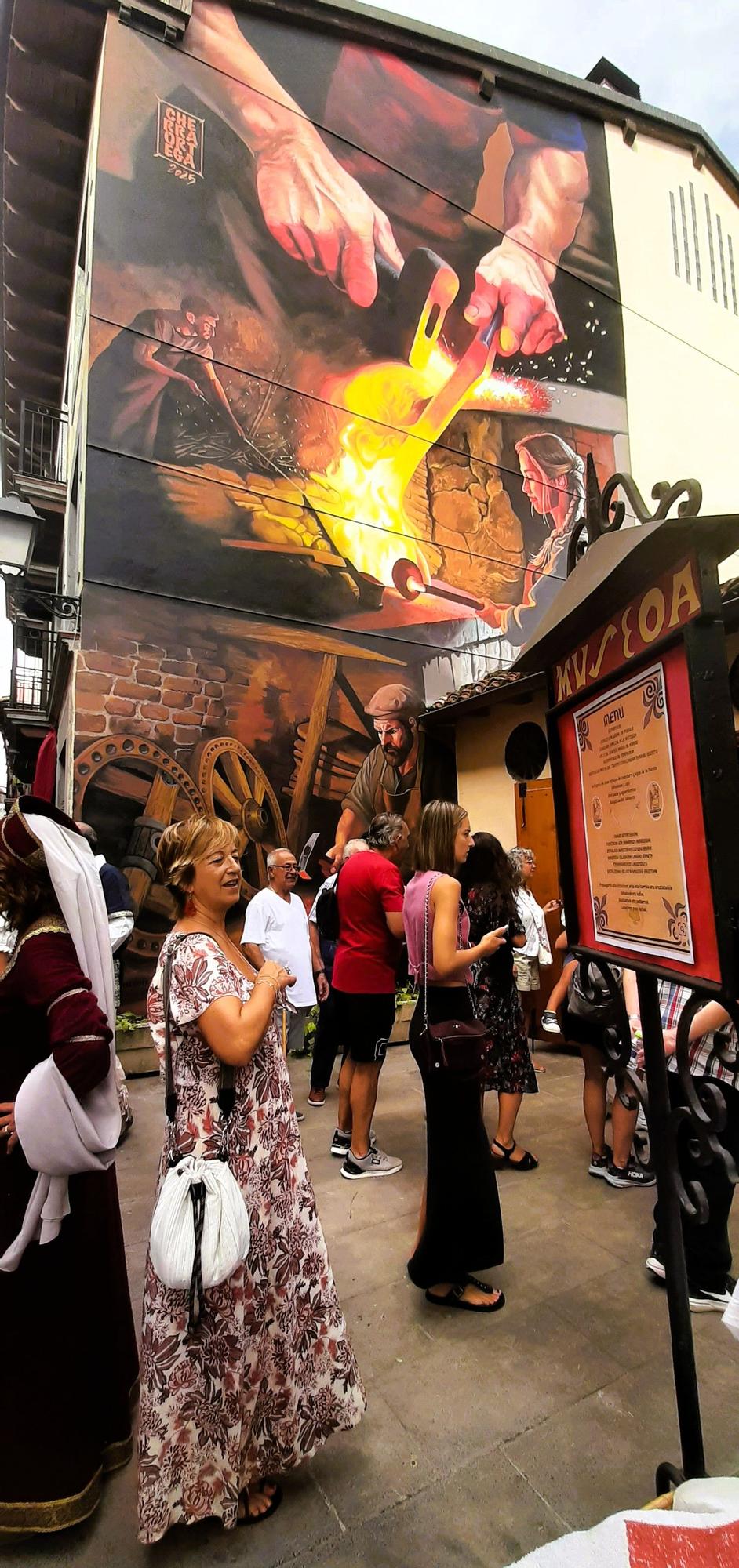 Mural homenaje a la fragua creado en 2025