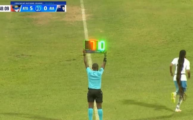 El futbolista de la selección de Anguila Aedan Scipio se ha hecho viral por sus rastas