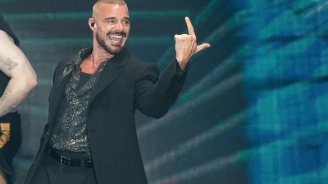 Ricky Martin, durante un concierto.