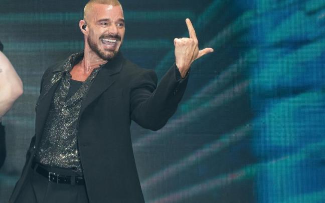 Ricky Martin, durante un concierto.