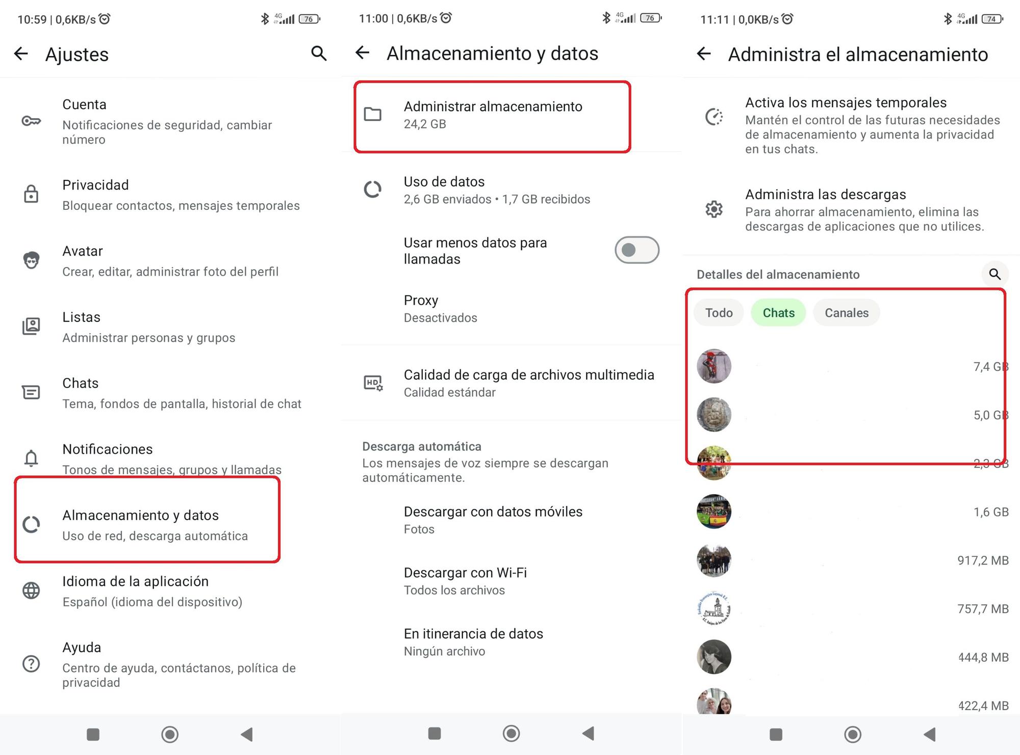 Así puedes buscar los archivos almacenados en cada chat y organizarlos. la nueva actualización simplifica esta labor.