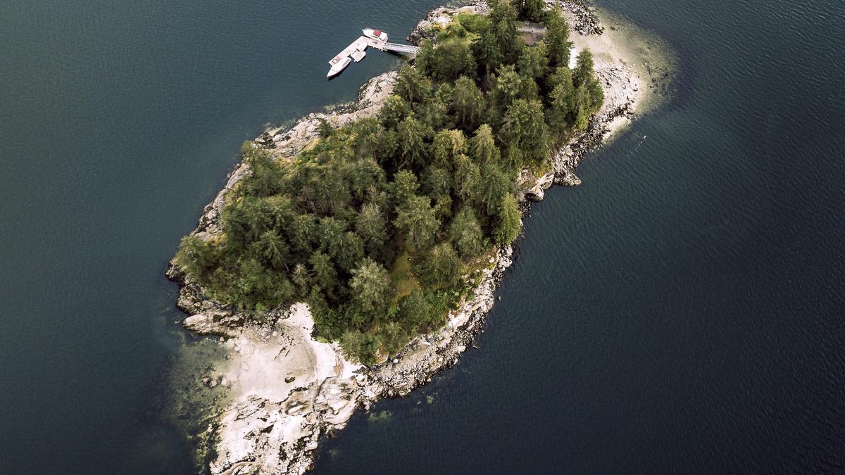 Ejemplo de una isla privada.