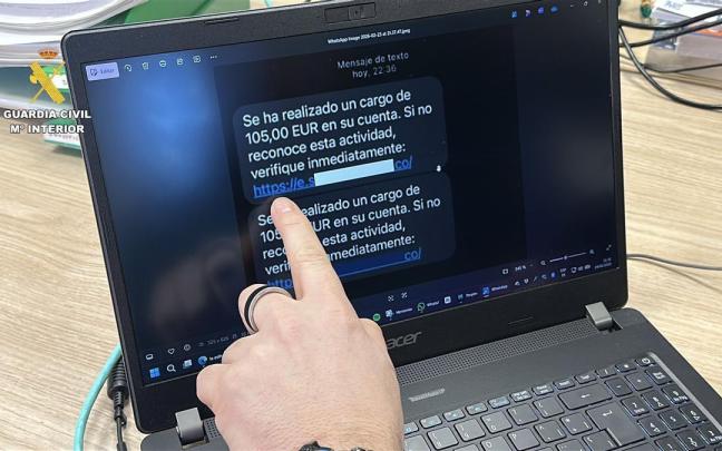 La Guardia Civil alerta de una oleada de ciberestafas mediante 'smishing' en La Rioja con 120.000 euros defraudados