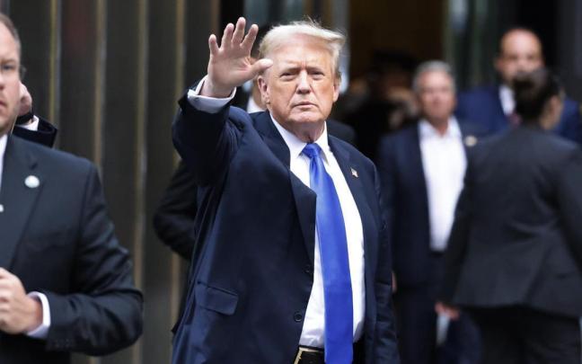 Donald Trump, tras conocer el veredicto. / EFE Donald Trump, tras conocer el veredicto.