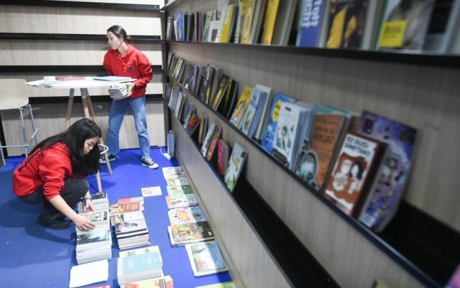 Euskarazko liburuak Durangoko Azokan.