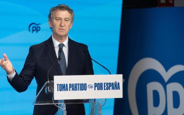 El presidente del Partido Popular, Alberto Núñez Feijóo.
