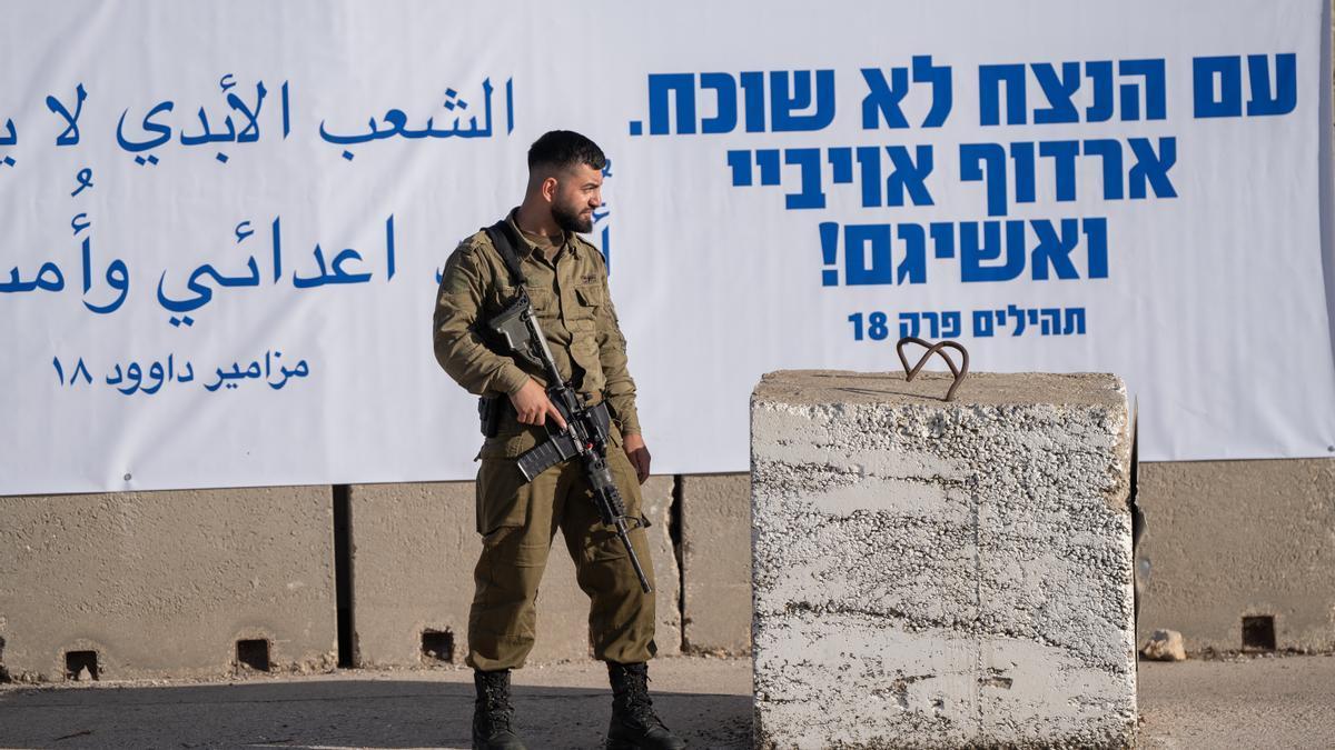 Imagen de un soldado israelí