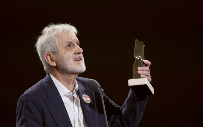 José Ramón Soroiz ha recibido este martes el Premio Zinemira