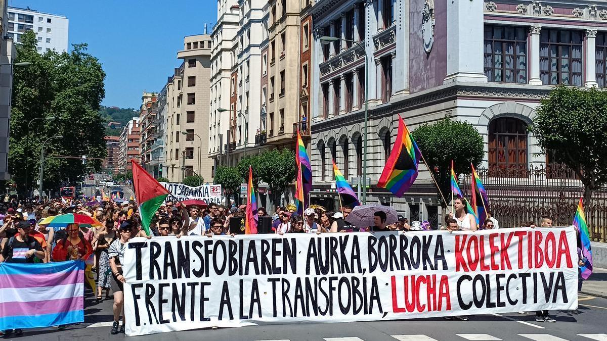 Marcha del Día del Orgullo en Bilbao